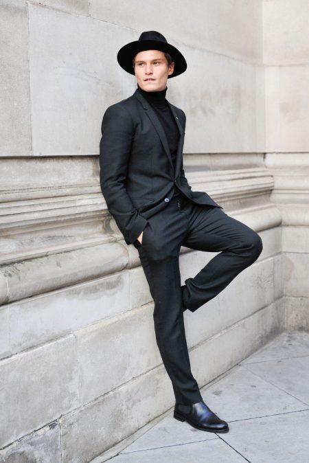 tuxedo with chelsea boots